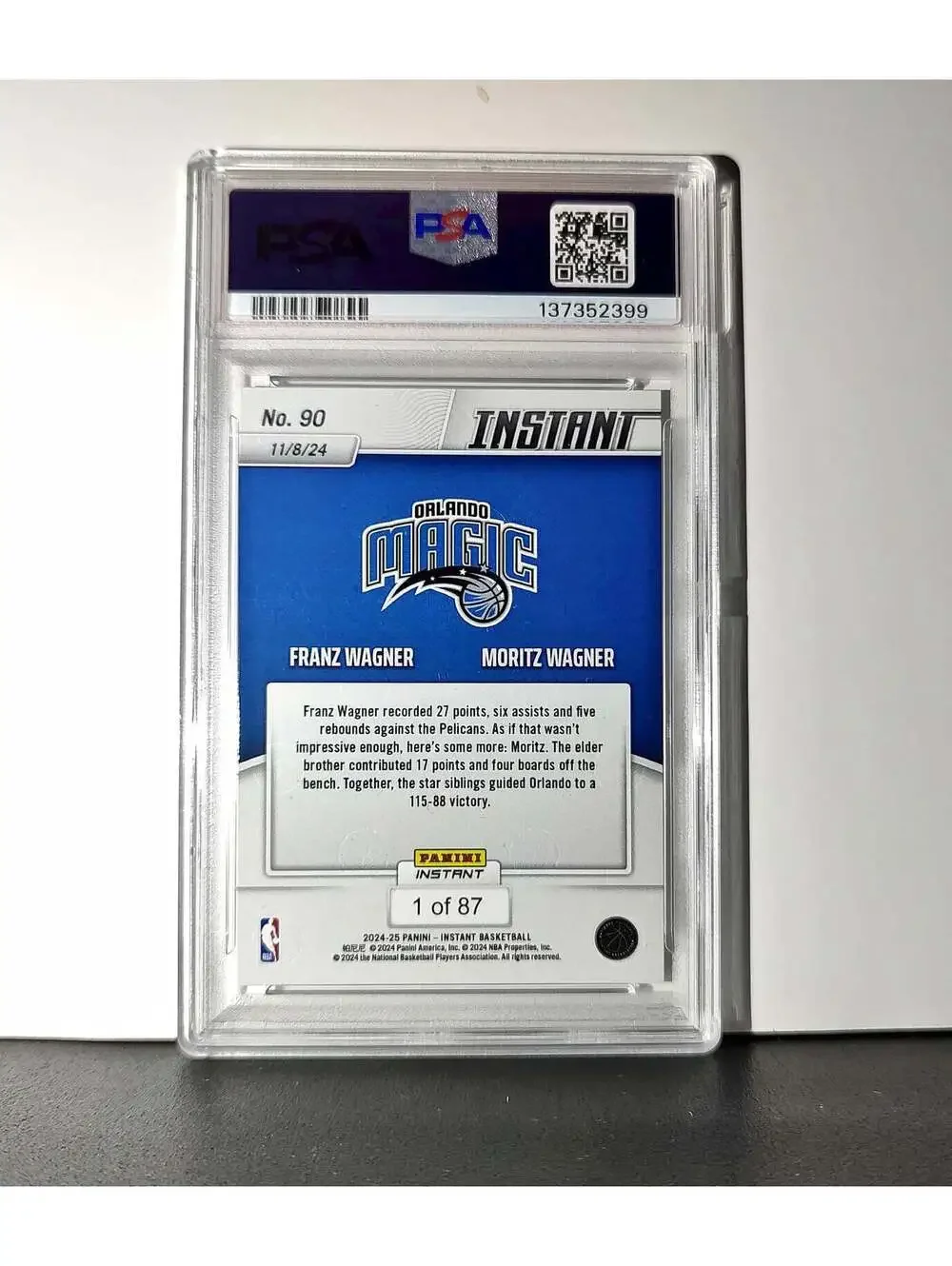 Franz Wagner / Moritz Wagner 2024 Panini NBA #90 Basketball PSA 10 Gem Mint
